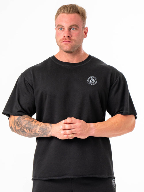 Box Fleece T-Shirt Black