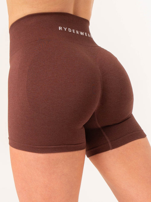 Contour Seamless Shorts Chocolate Marl