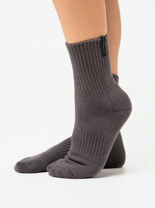 Crew Socks Black Stonewash