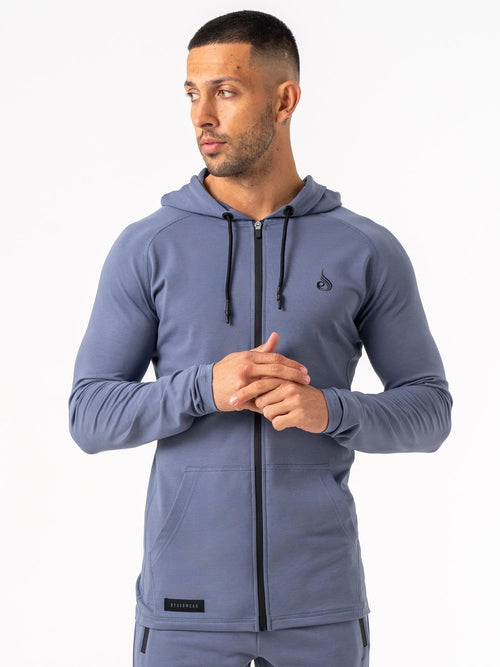 Endurance Zip Up Jacket Denim Blue