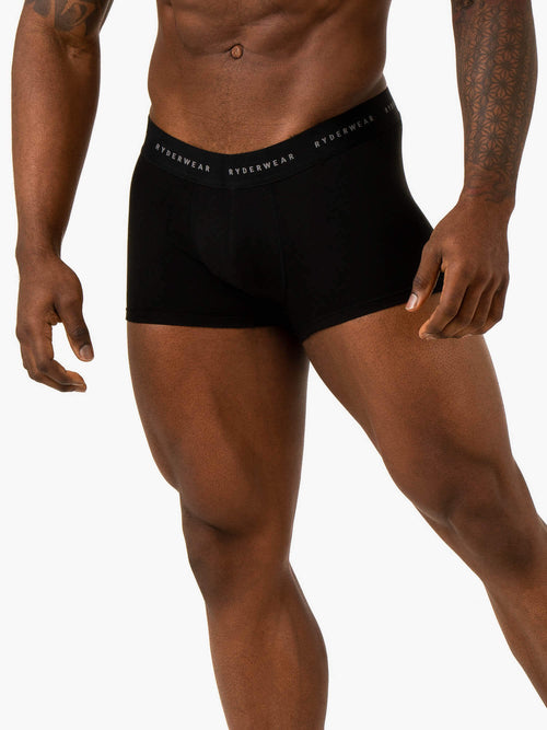 Mens Boxer Brief Underwear Black