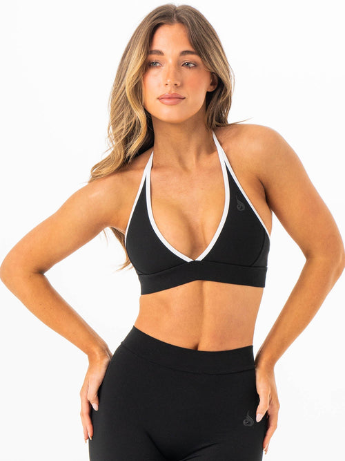 NKD Contrast Halter Bra Black