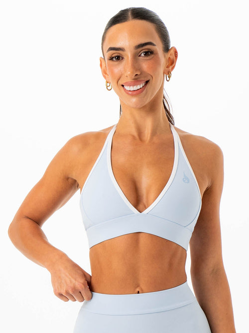 NKD Contrast Halter Bra Sky Blue