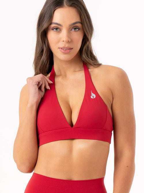 NKD Halter Bra Cherry Red