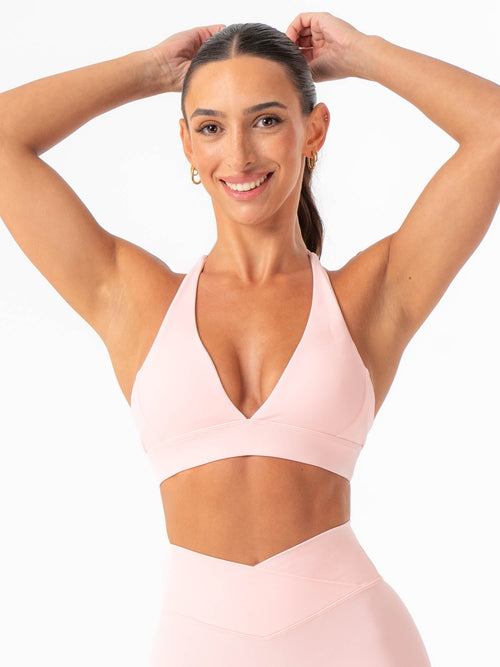 NKD Halter Sports Bra Pink Musk