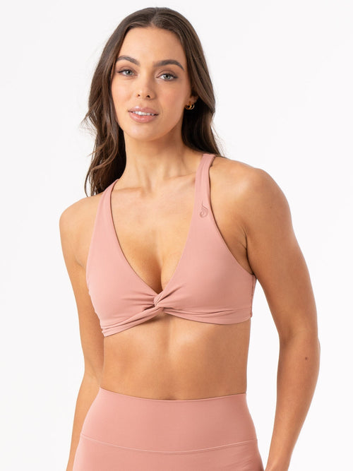 NKD Knot Sports Bra Dusty Pink