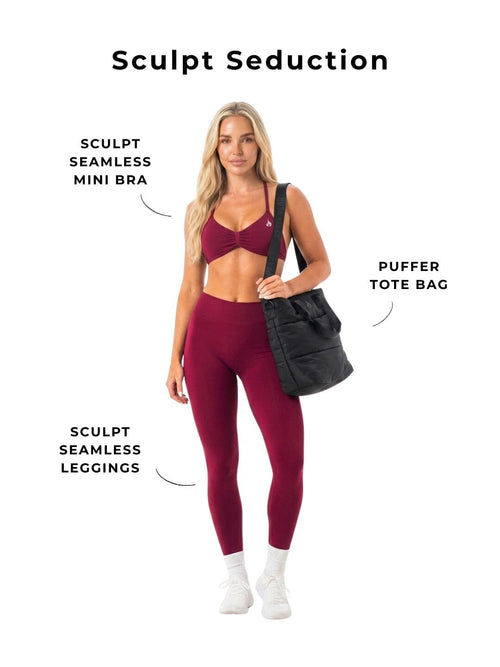 Sculpt Seduction Sports Bra • Leggings • Gym Bag