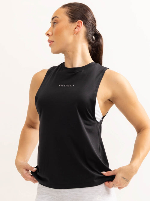 Soft Tech Loose Fit Tank Black