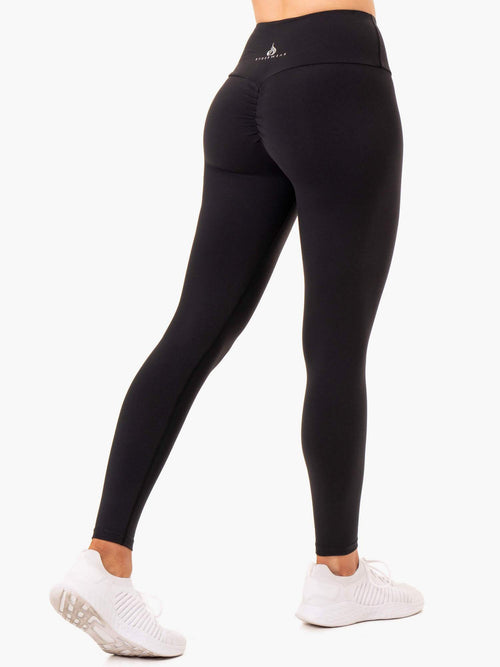 Staples Scrunch Bum Leggings Black