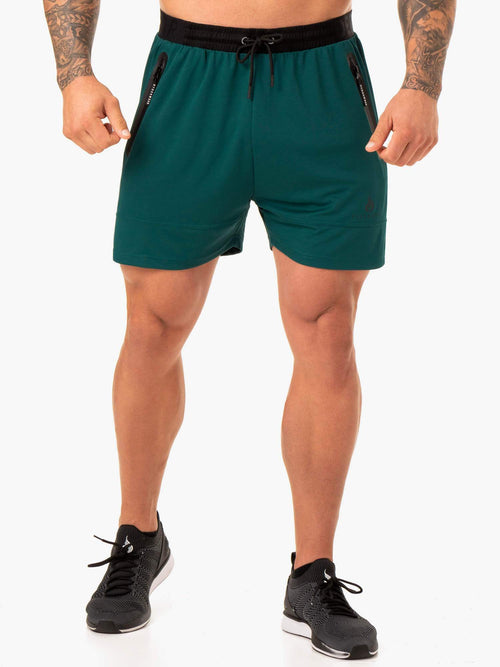 Action Mesh Short Emerald