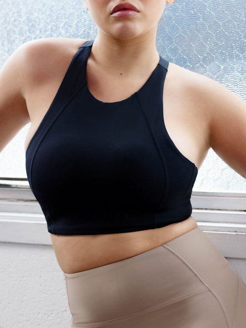 NKD Frame Long Line Sports Bra Black