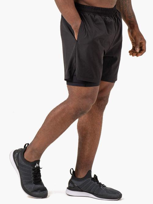 Pursuit 2 In 1 Training Shorts Black