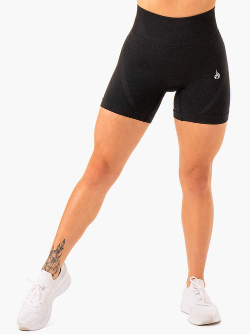 Staples Seamless Shorts Black Marl