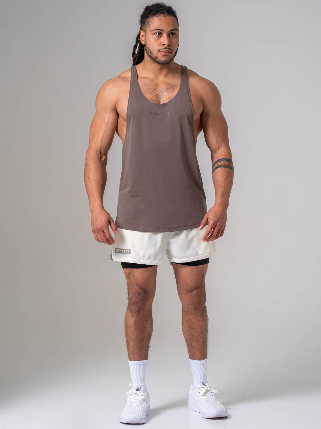 Pursuit 2 In 1 Training Shorts - Chalk