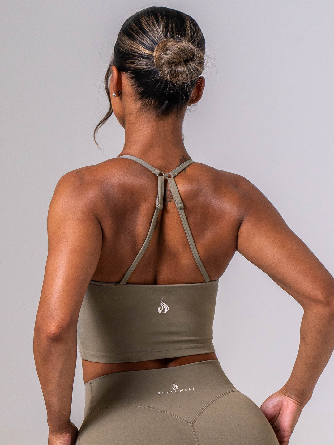 NKD Embody Tank Bra - Dusty Olive