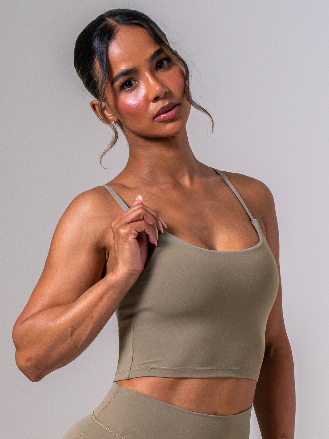 NKD Embody Tank Bra - Dusty Olive