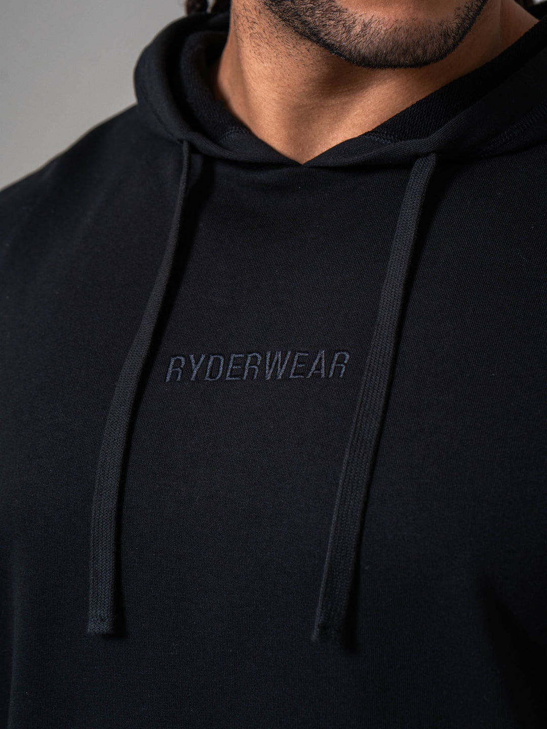 Pursuit Fleece Sleeveless Hoodie - Black