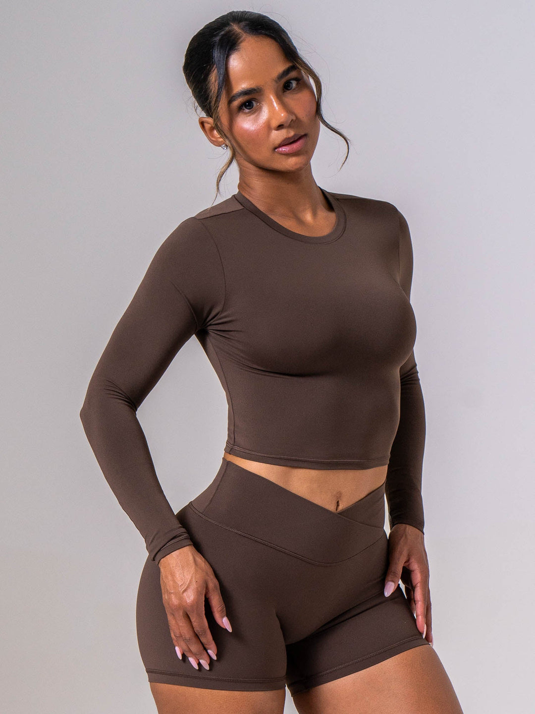 NKD Long Sleeve Top - Espresso