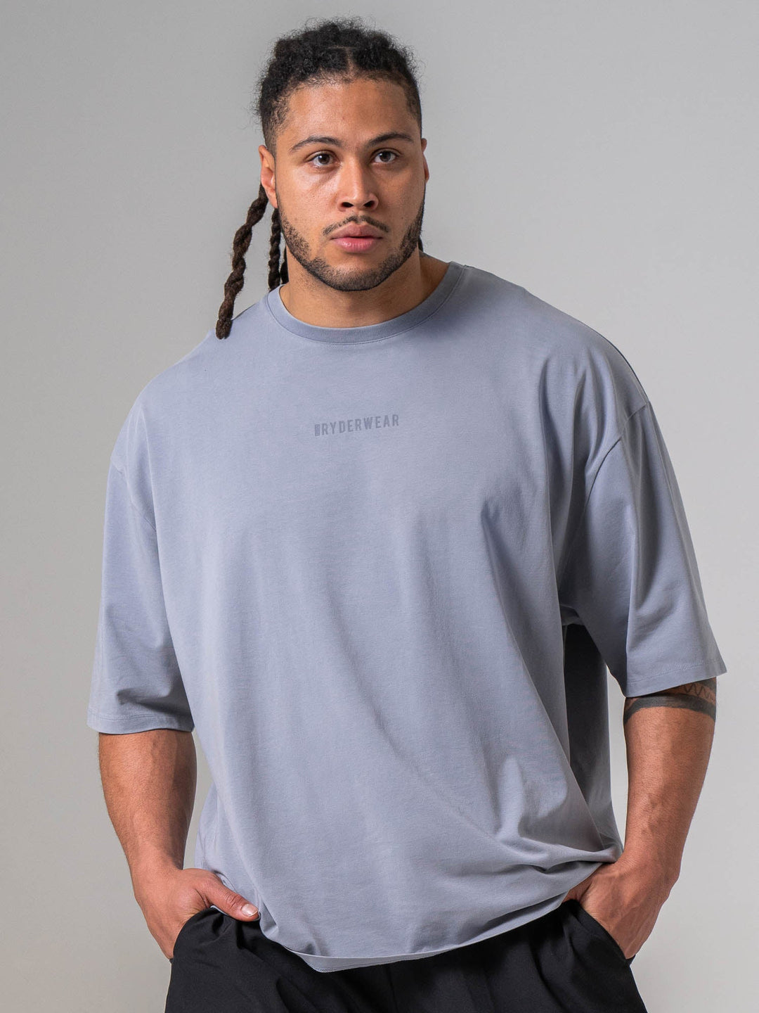 Pursuit Oversized T-shirt - Steel Blue