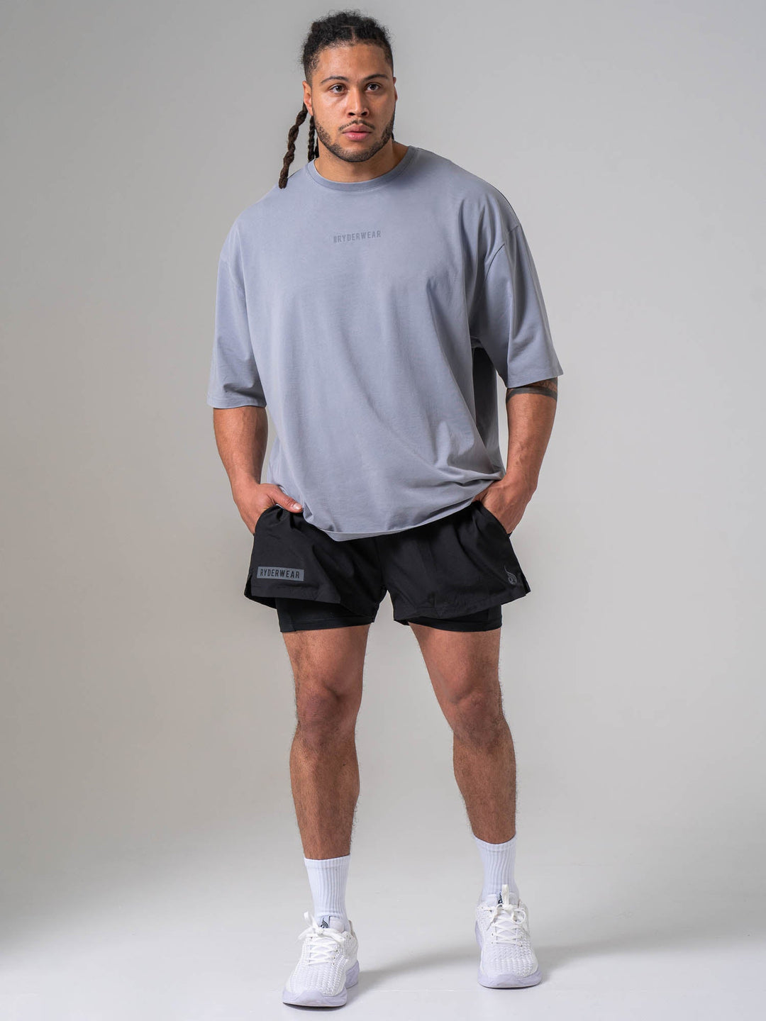 Pursuit Oversized T-shirt - Steel Blue