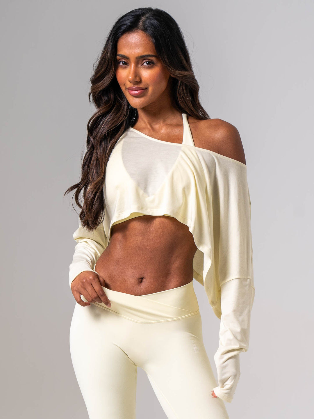 Slouchy Off Shoulder Top - Limoncello