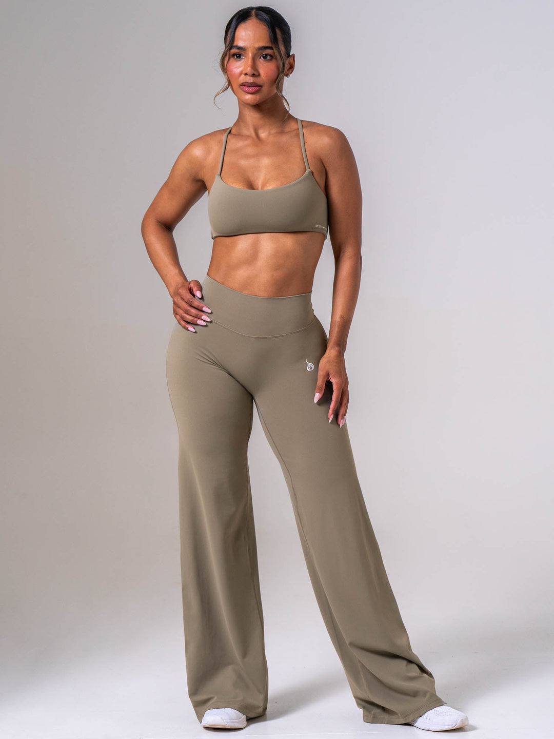 NKD Wide Leggings - Dusty Olive