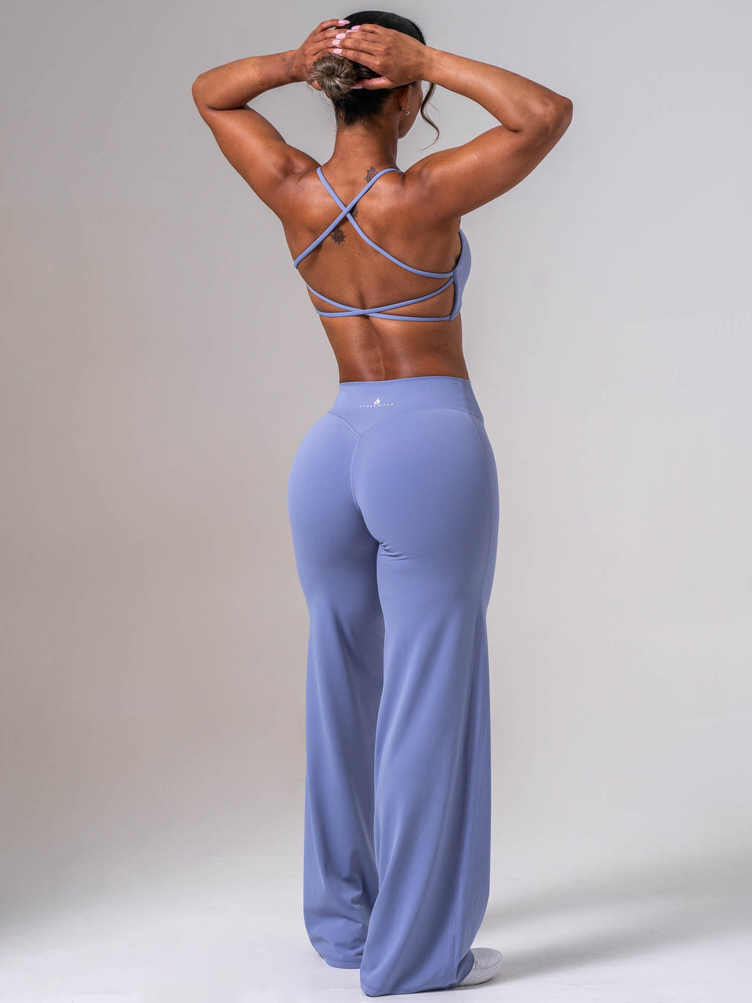 NKD Wide Leggings - Steel Blue