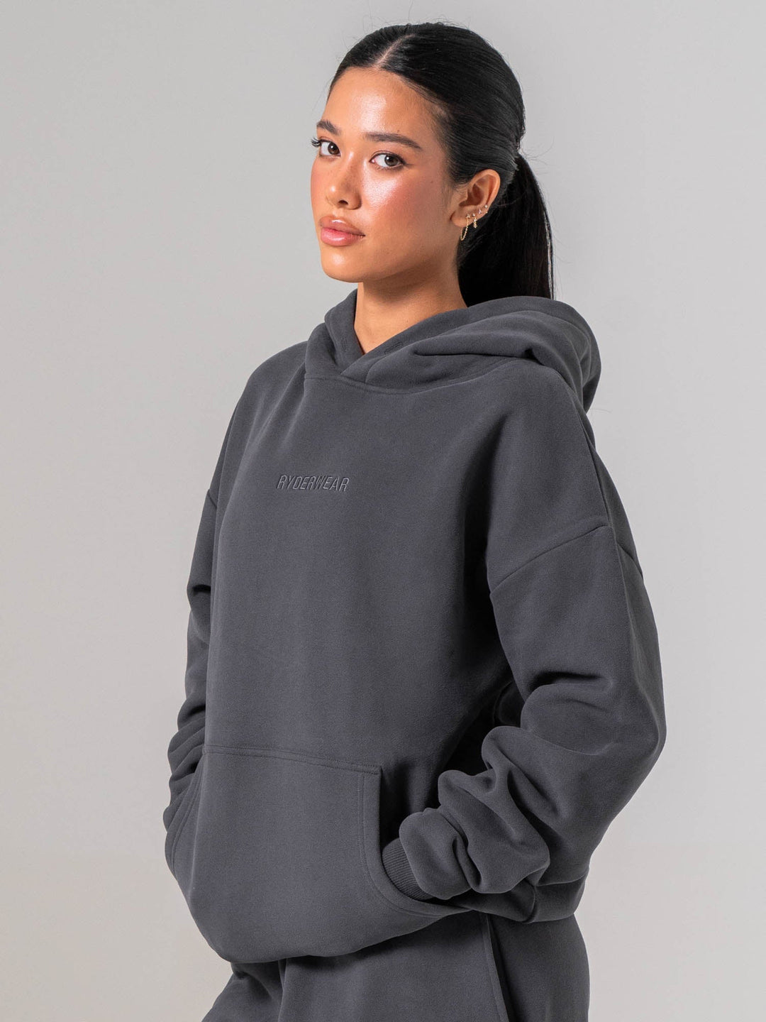 Plush Hoodie - Charcoal