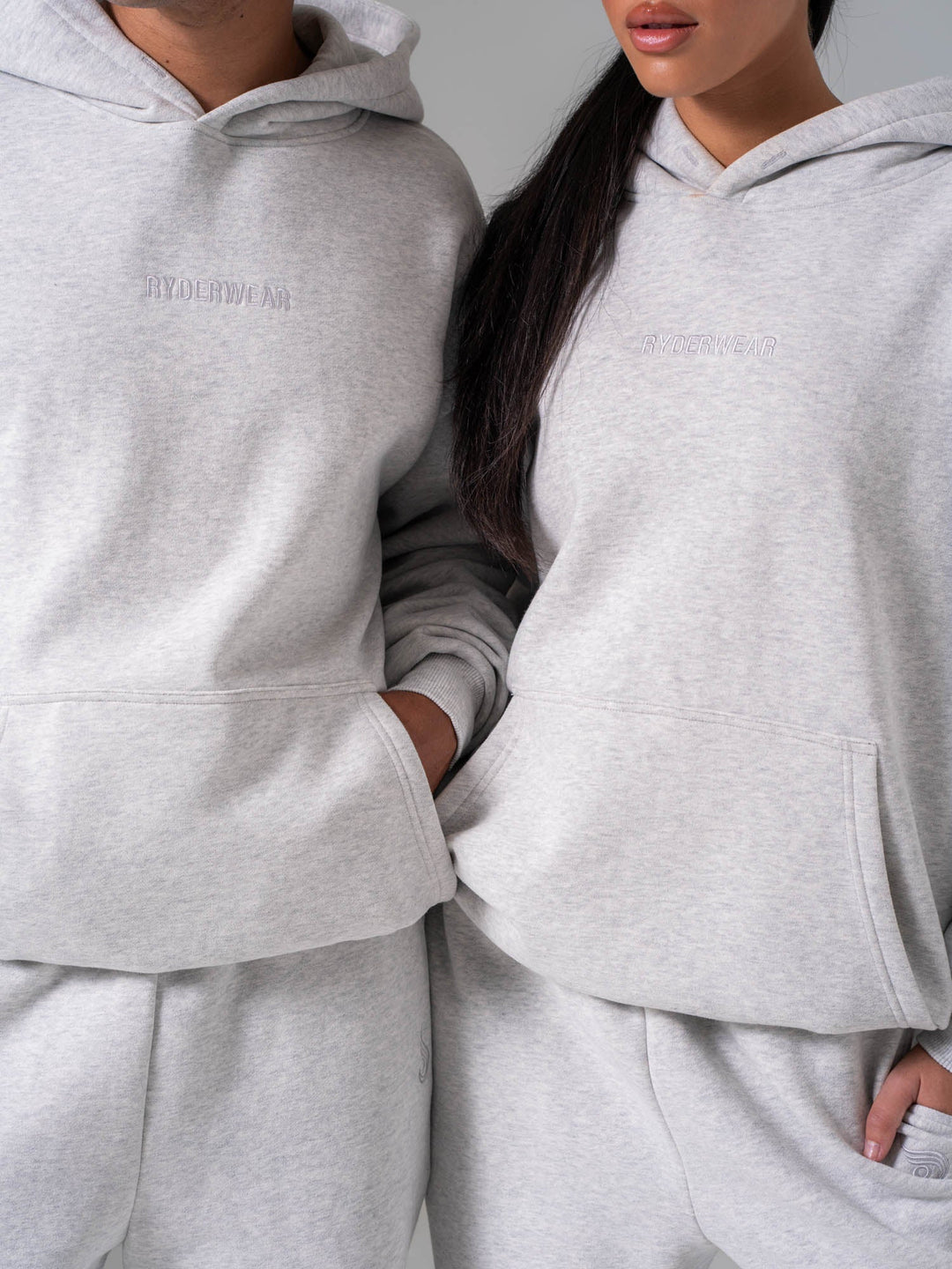 Plush Hoodie - Snow Marl