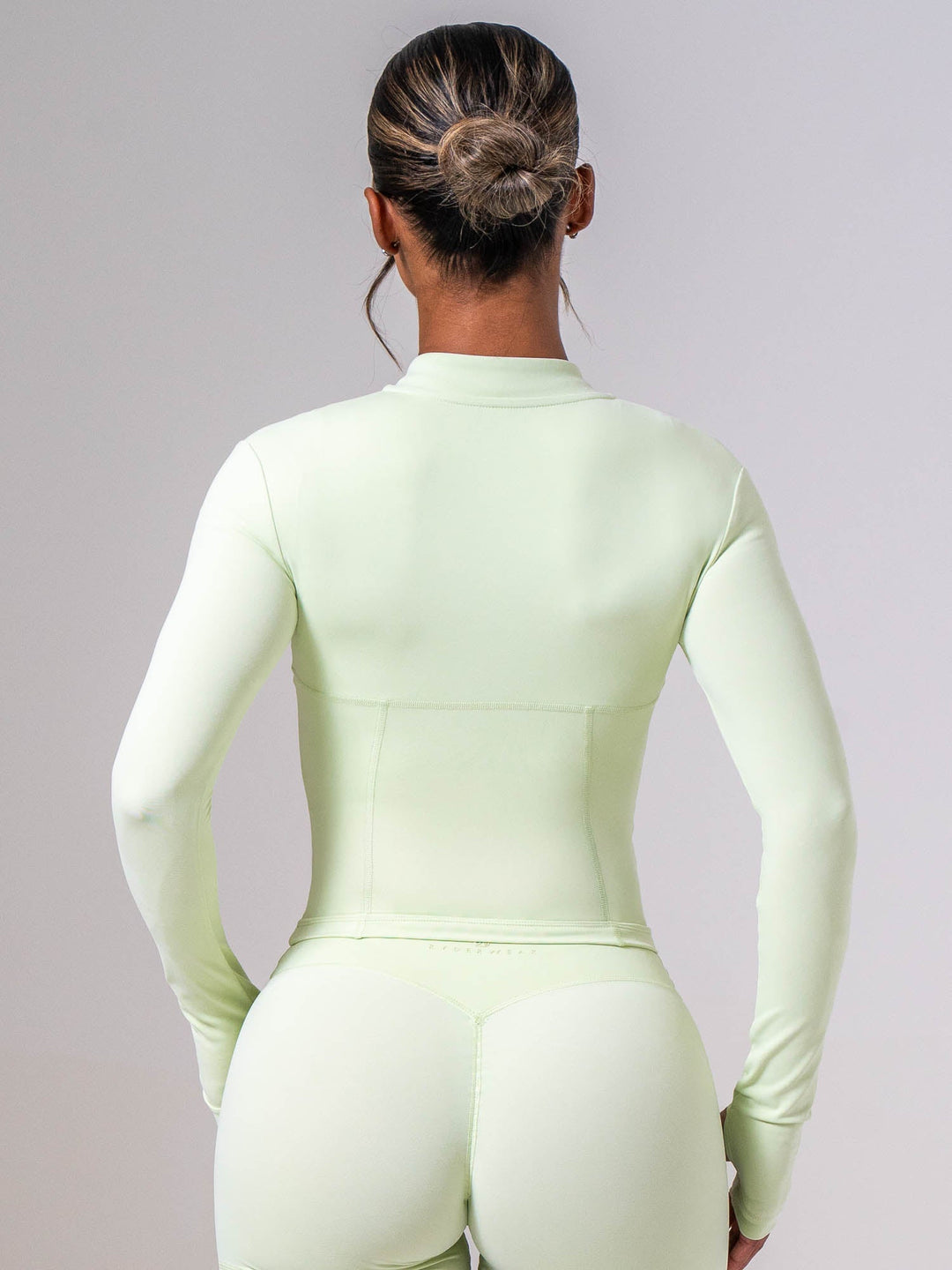 Cropped Zip Jacket - Matcha