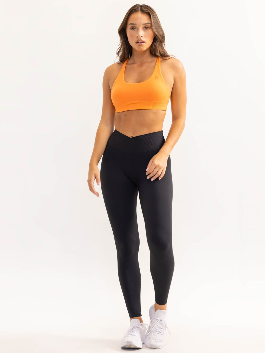 Activate Cross Over Scrunch Leggings - Black Clothing Ryderwear 
