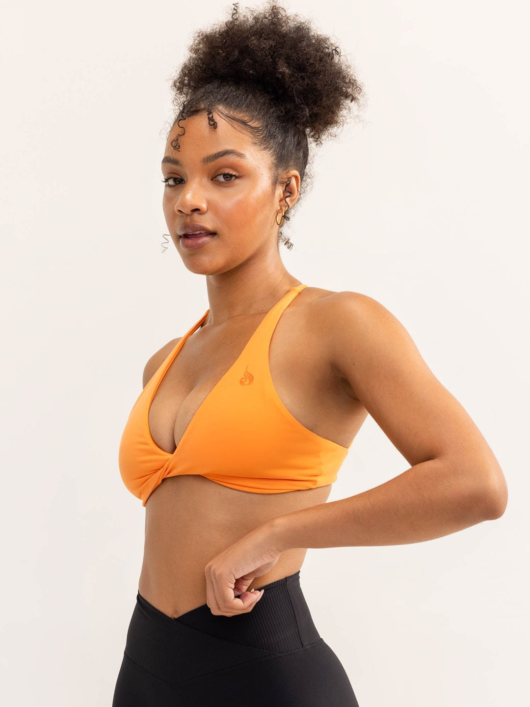 Activate Twist Sports Bra - Tangerine Clothing Ryderwear 