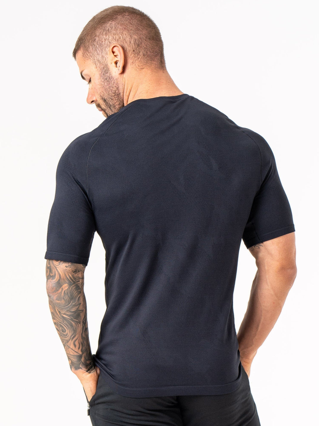 Aero Core Seamless T-Shirt - Black Clothing Ryderwear 