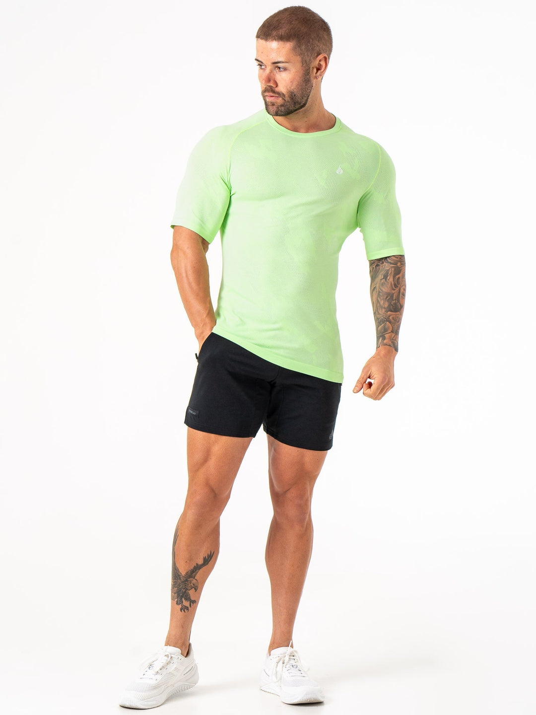 Aero Core Seamless T-Shirt - Lime Clothing Ryderwear 