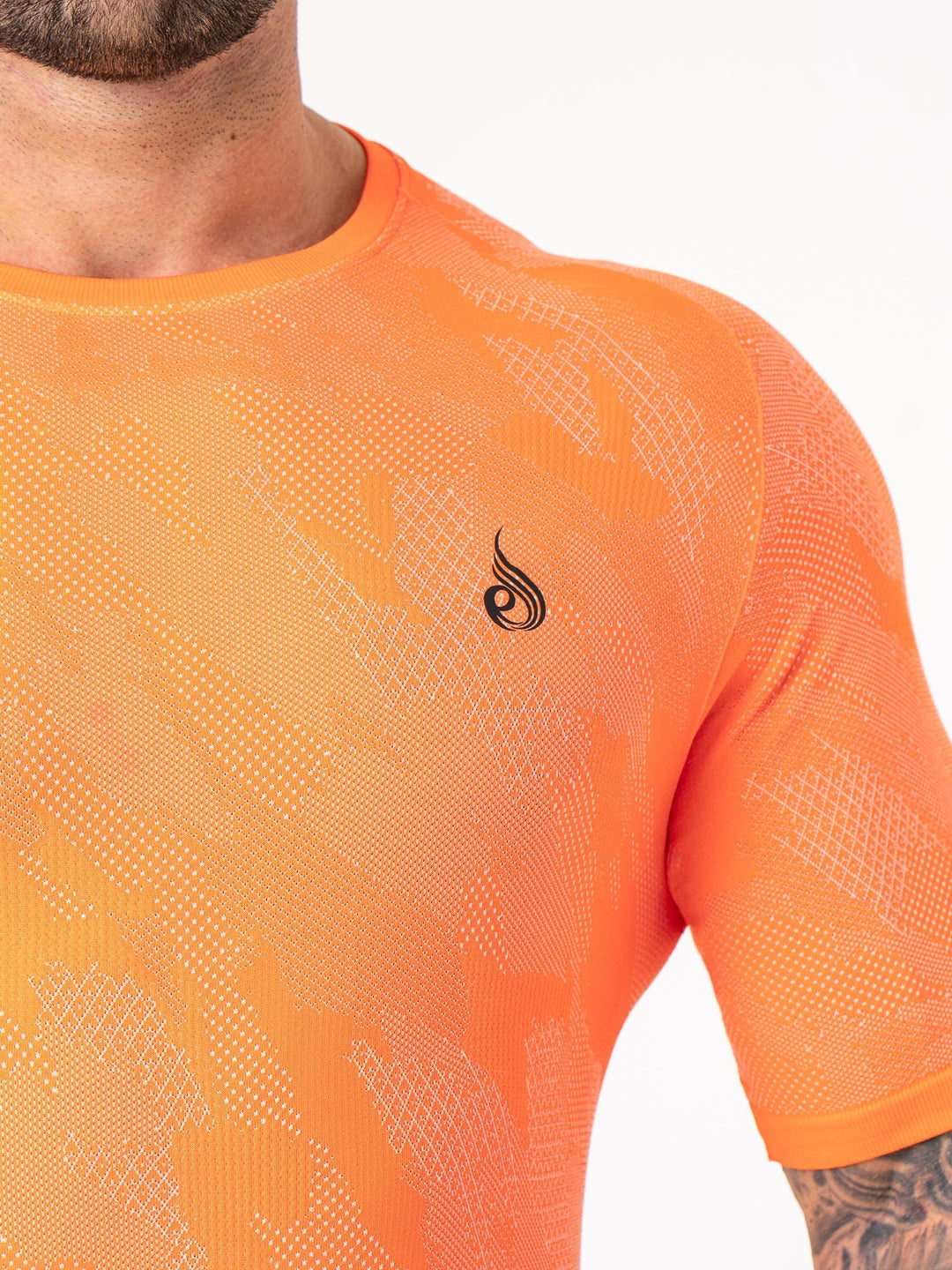 Aero Core Seamless T-Shirt - Orange Clothing Ryderwear 