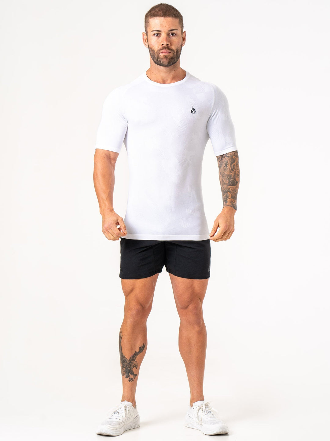 Aero Core Seamless T-Shirt - White Clothing Ryderwear 