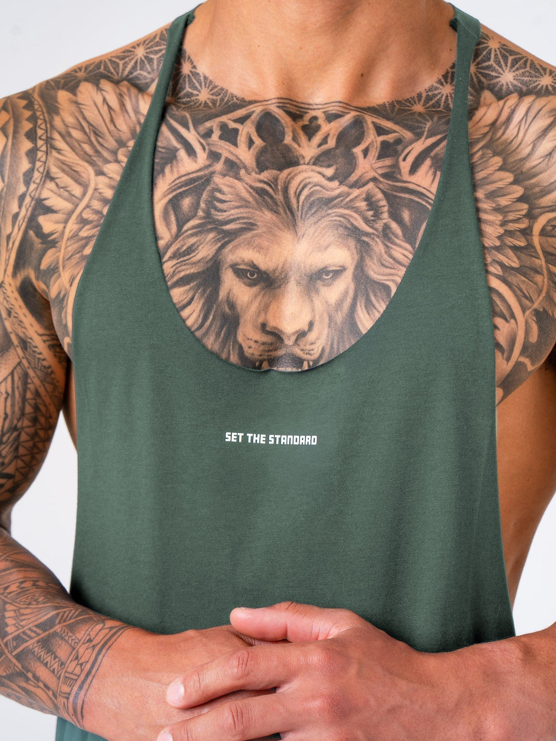 Arnie T-Back - Fern Green Clothing Ryderwear 