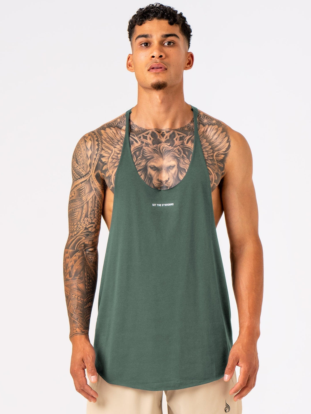 Arnie T-Back - Fern Green Clothing Ryderwear 