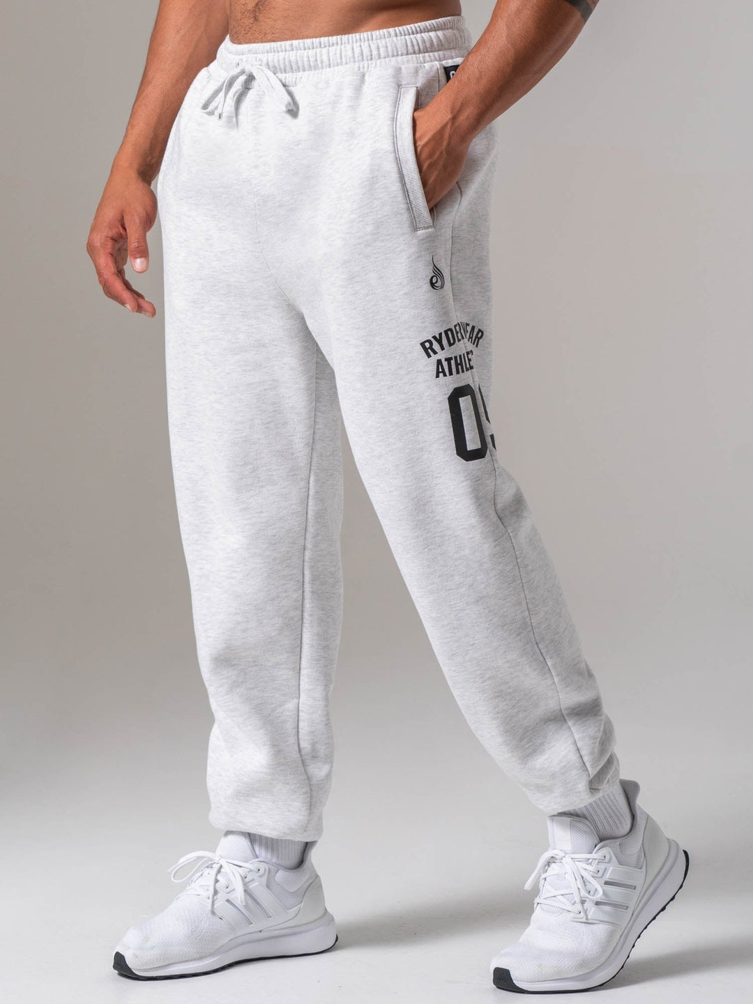 Athletic Track Pant - Snow Marl Clothing Ryderwear 