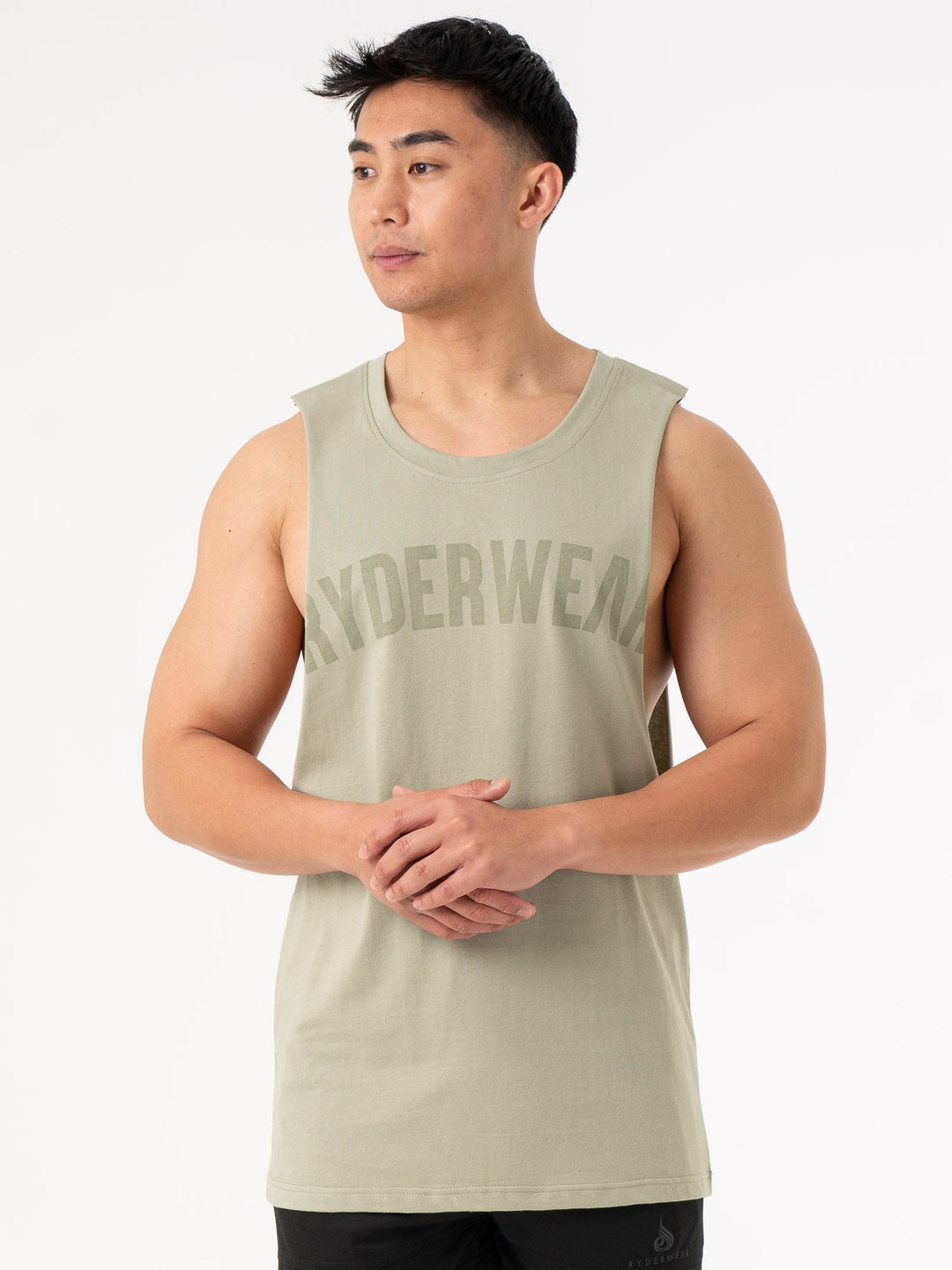 Baller Tank - Sage Green Clothing Ryderwear 