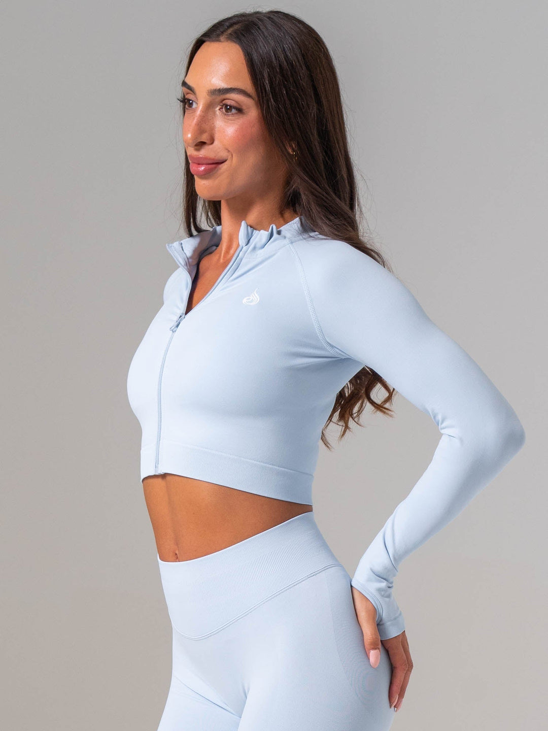 Boost Seamless Jacket - Sky Blue Clothing Ryderwear 