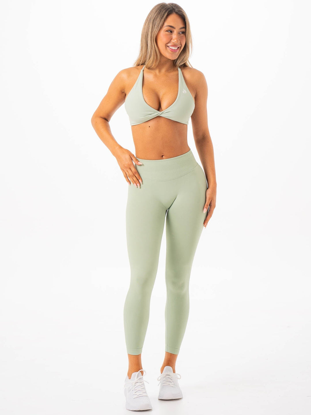 Boost Seamless Leggings - Pistachio Clothing Ryderwear 