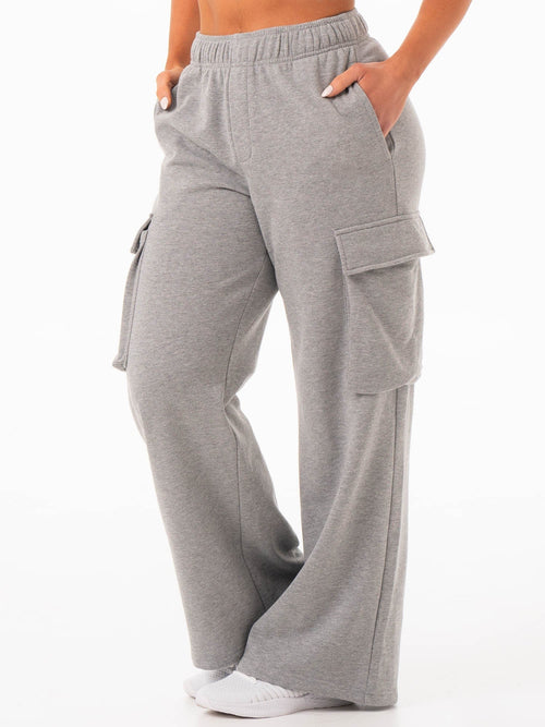 Cargo Track Pant Grey Marle