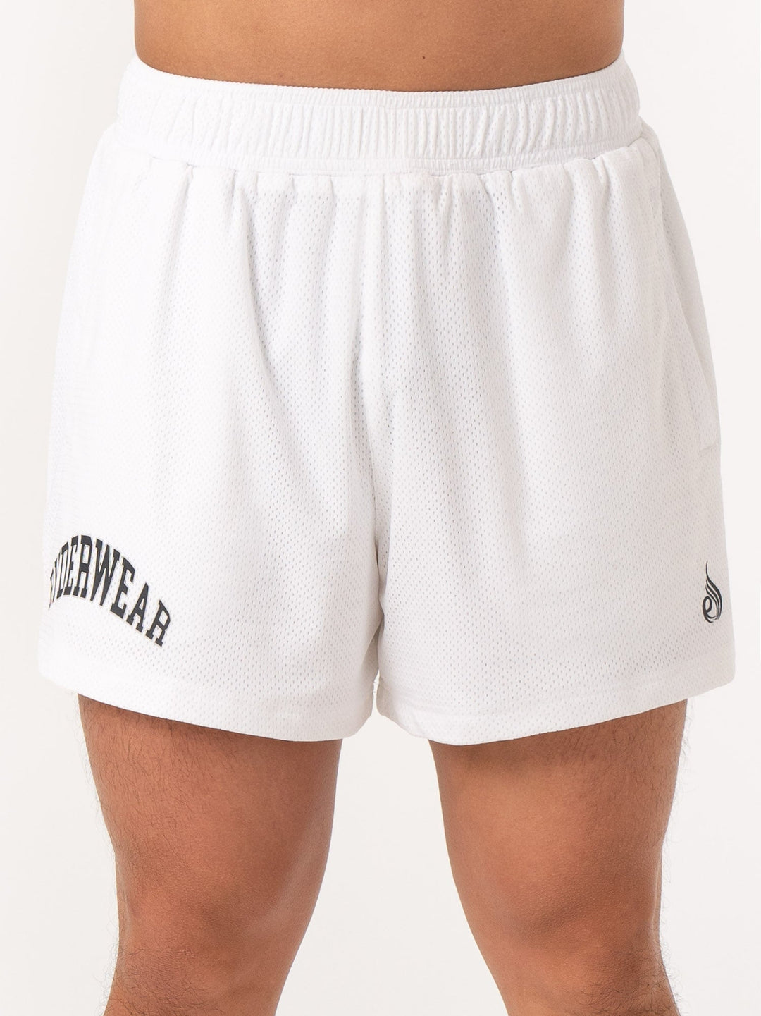 Collegiate Mesh Short - White Clothing Ryderwear 