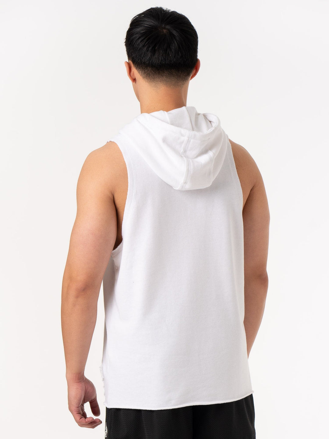 Collegiate Sleeveless Hoodie - White Clothing Ryderwear 