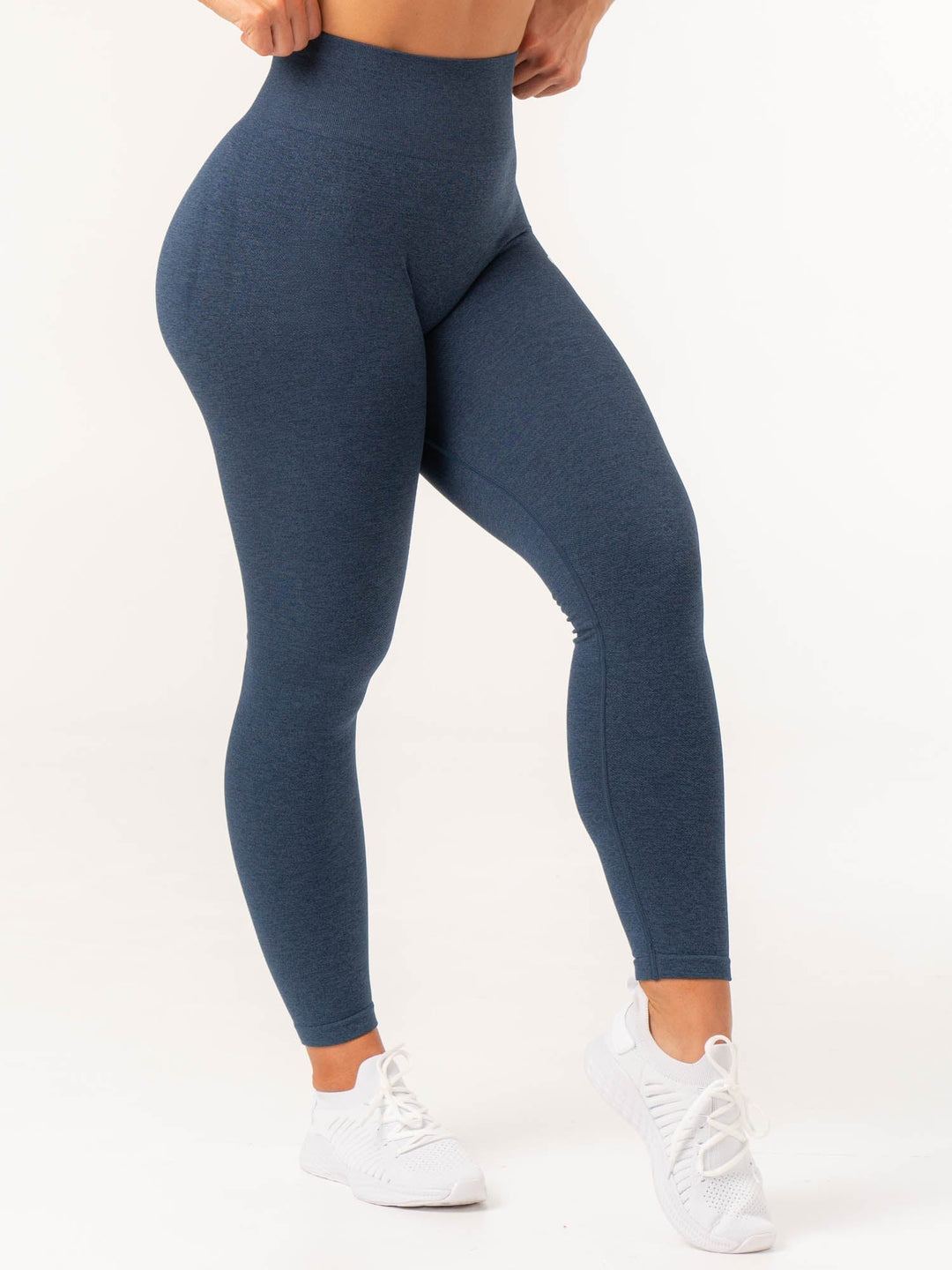 Contour Seamless Leggings - Navy Marl Clothing Ryderwear 