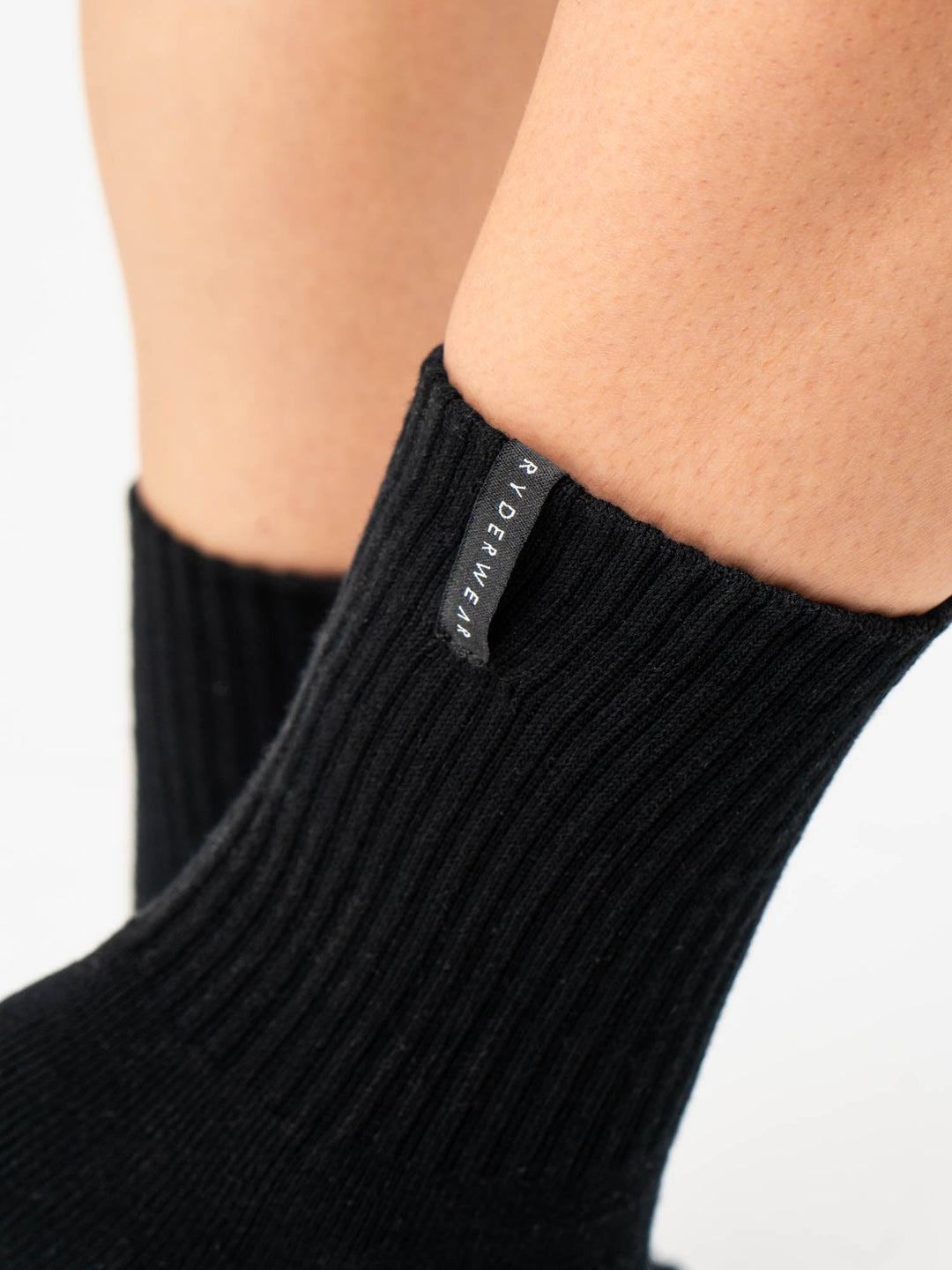 Crew Socks - Black Accessories Ryderwear 