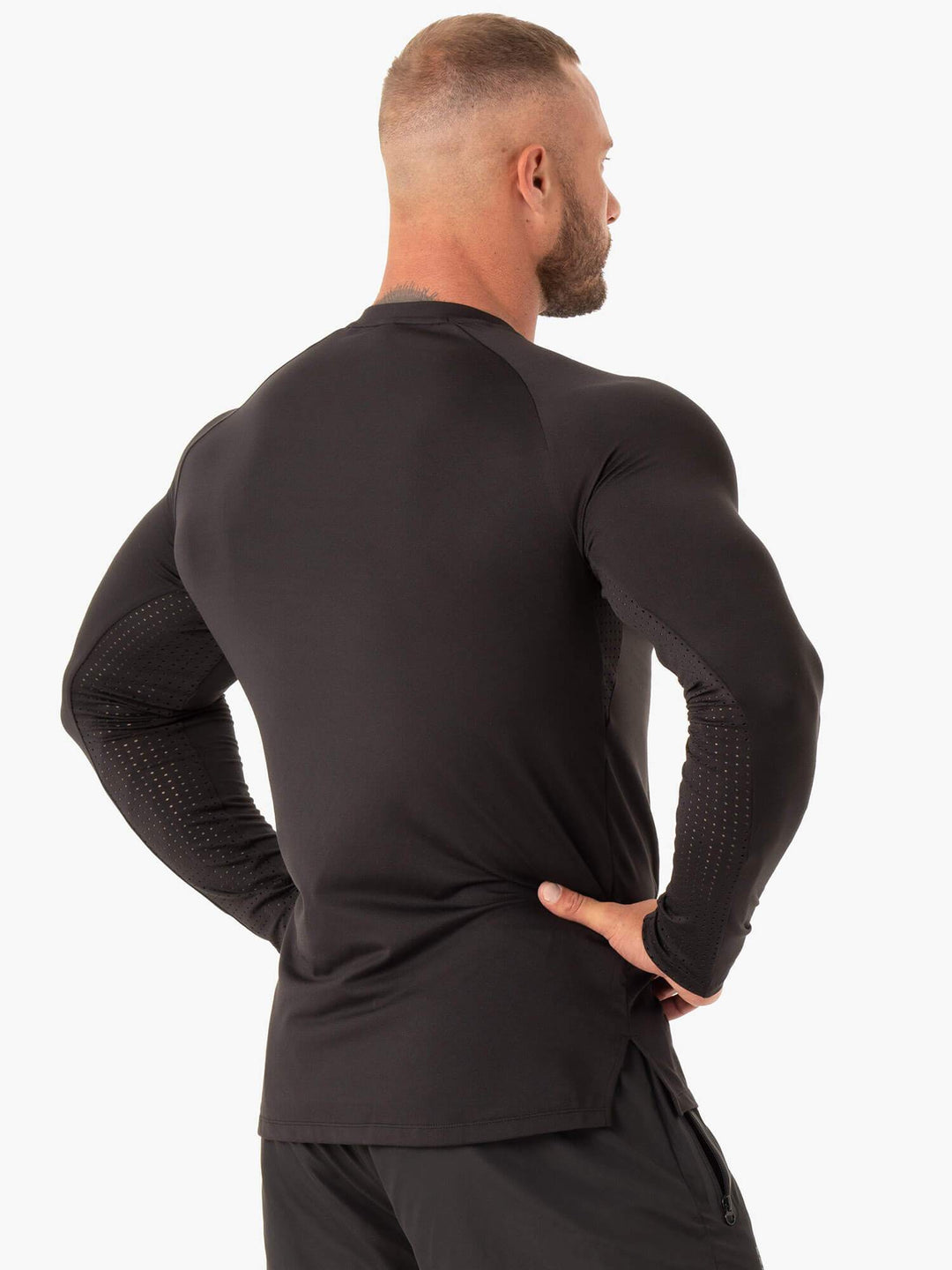 Duty Long Sleeve Top - Black Clothing Ryderwear 