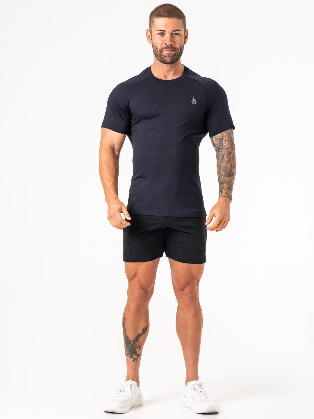 Element Seamless T-Shirt - Black Clothing Ryderwear 