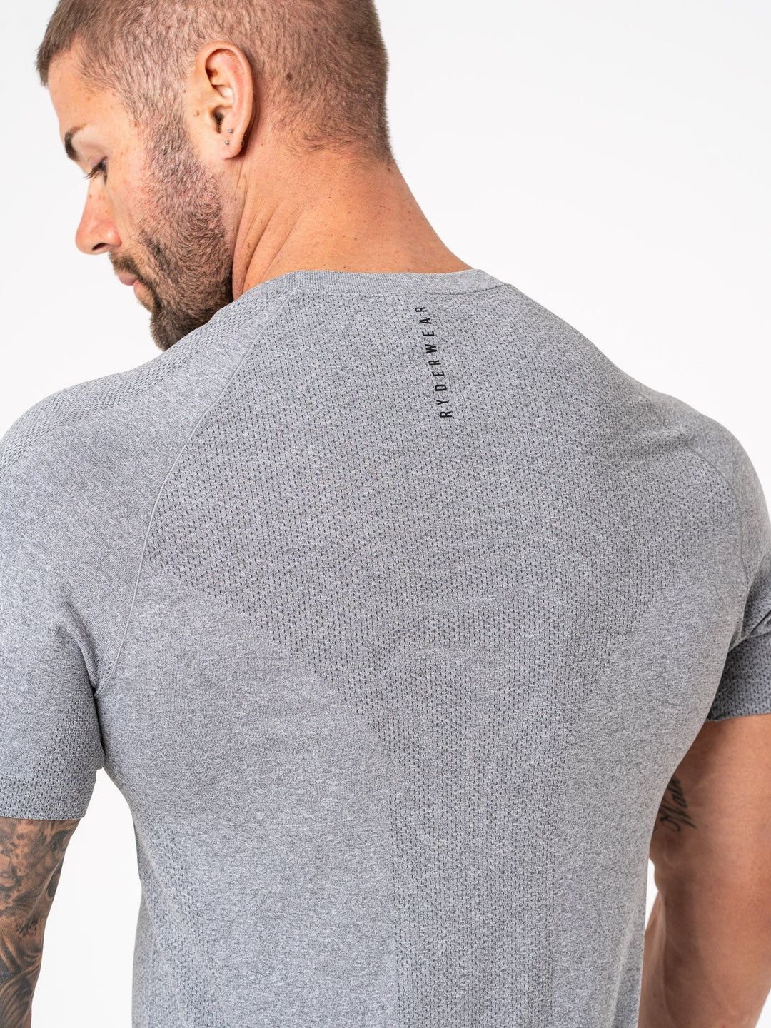 Element Seamless T-Shirt - Charcoal Marl Clothing Ryderwear 